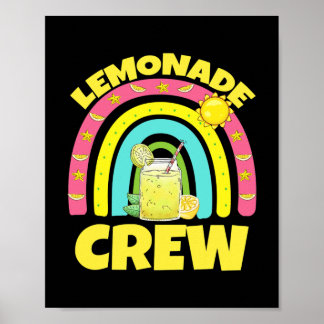 Poster Juice Lemonade Crew Arc en ciel pour garçons fille