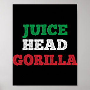 Poster Juicehead Gorilla New Jersey Garden Nj Rivage Ital