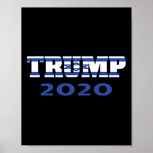 Poster Juif Américain Juif Pour Trump Supporter Drapeau I