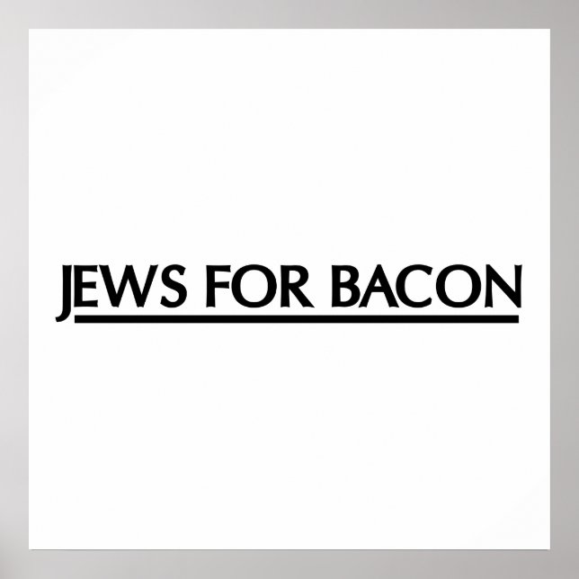 Poster Juifs pour Bacon (Devant)