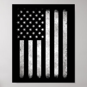Poster Juillet Patriotique 4 Juillet Us Drapeau Américain