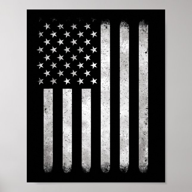 Poster Juillet Patriotique 4 Juillet Us Drapeau Américain (Devant)