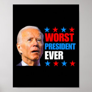 Poster Juillet Trump Élection 2024 Le pire président jama