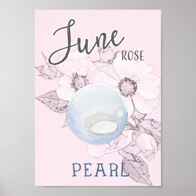 Poster Juin Rose et Pearl Anniversaire (Devant)