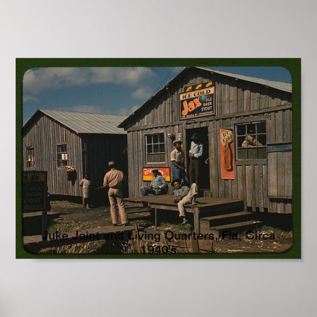 Poster Juke Joint and Living Quarters, Fla Circa années 1 (Devant)