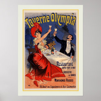 Poster Jules Chéret, publicité, 1890