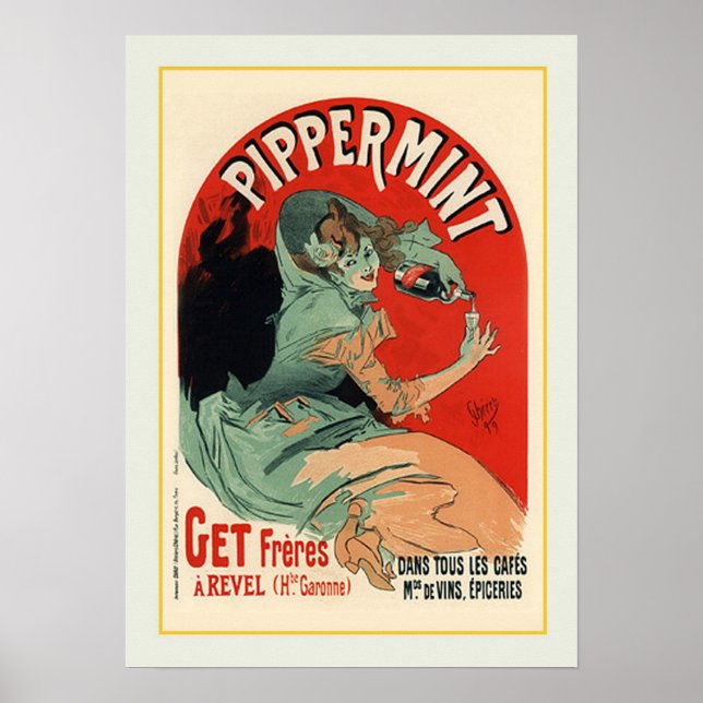 Poster Jules Chéret, publicité, 1890 (Devant)
