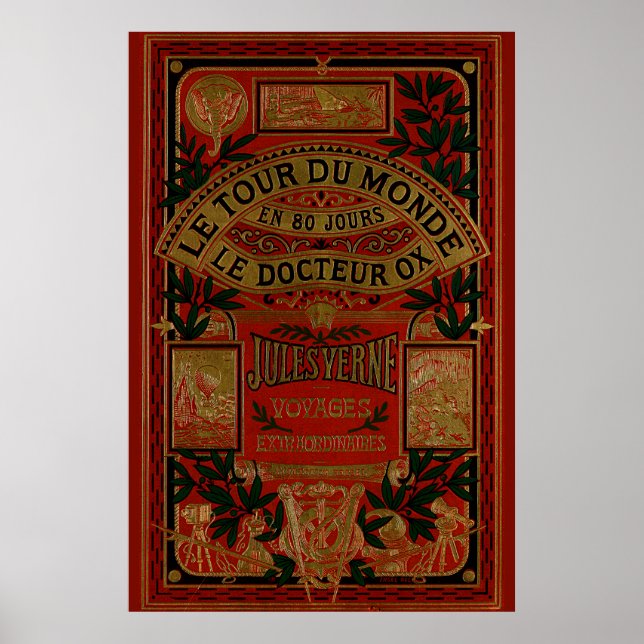 Poster Jules Verne Dans Le Monde En Quatre-Vingt Jours (Devant)