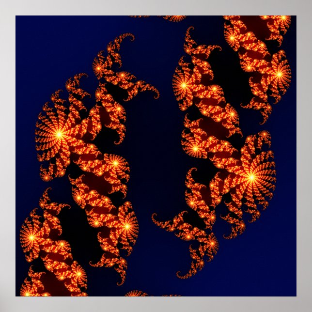 Poster Julia Fractal Zoom (Devant)