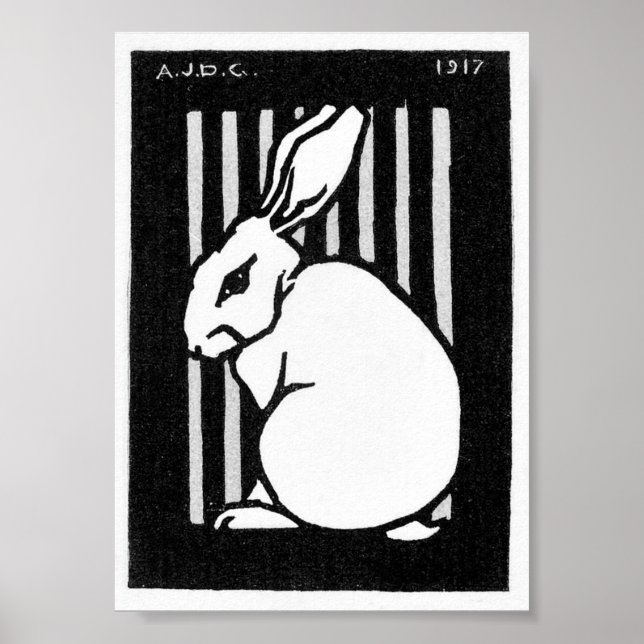 Poster Julie de Graag Assis Rabbit (Devant)