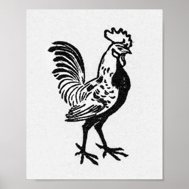Poster Julie de Graag Rooster (Devant)