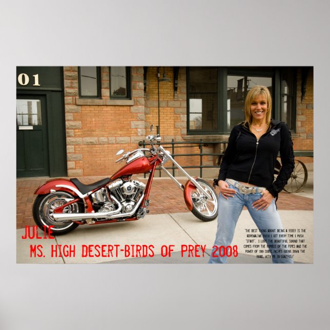 Poster Julie, Mme High Desert-BIrds de Prey 2008 (Devant)