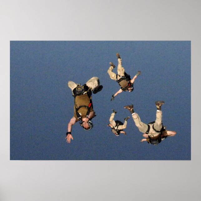 Poster Jumpers aéroportés (Devant)