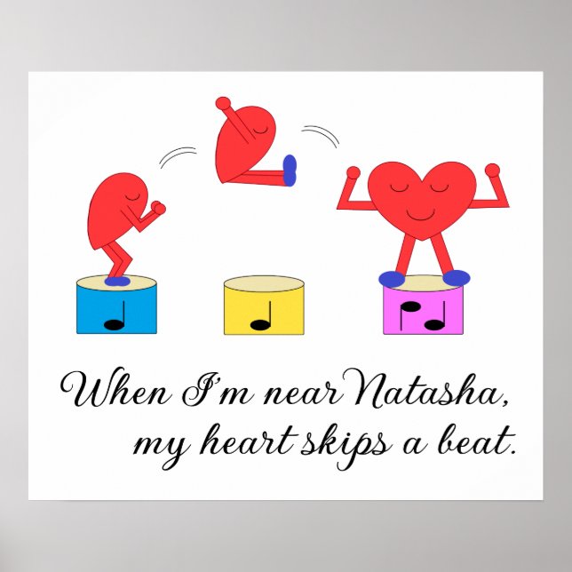 Poster Jumping Heart in Love : (Devant)