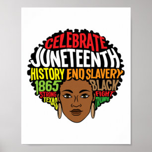 Poster JunetDix Afro Melanin Femmes Ancêtre Afrique