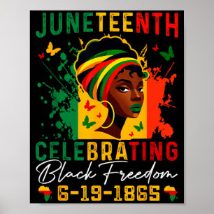 Poster Juneteenth célébrant la liberté noire Juneteenth