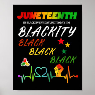 Poster Junetten Blackity Heartbeat Histoire Noire Afrique