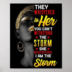 Poster Junetten Je Suis La Tempête Black Women Historien