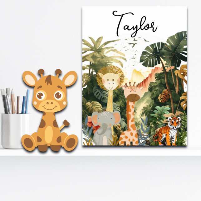 Poster Jungle Animaux Safari exotique rêve (Créateur téléchargé)