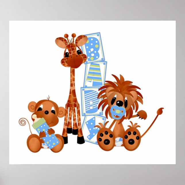 Poster Jungle Babys (Vorne)