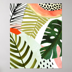 Poster Jungle Beat Tropical Green