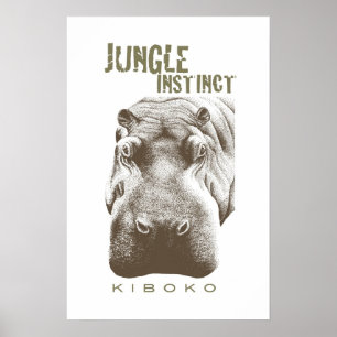 Poster Jungle Instinct™_Kiboko_2 tone brown