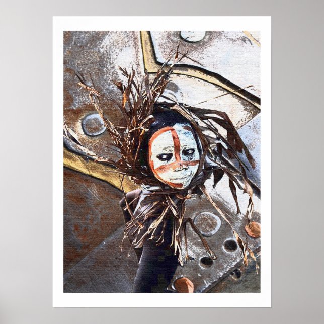 Poster Jungle métallique (Devant)