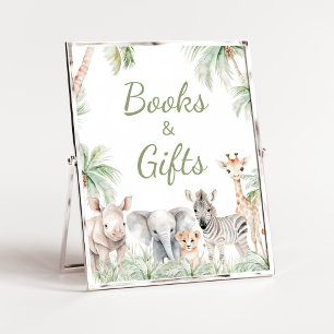 Poster Jungle Safari Wild One Animaux Livres et Cadeaux