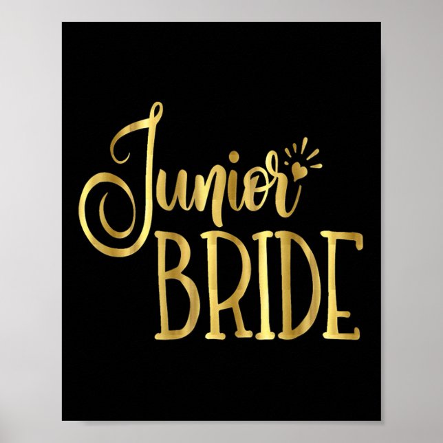 Poster Junior Mariée Fête de mariage Groom Enfants (Devant)