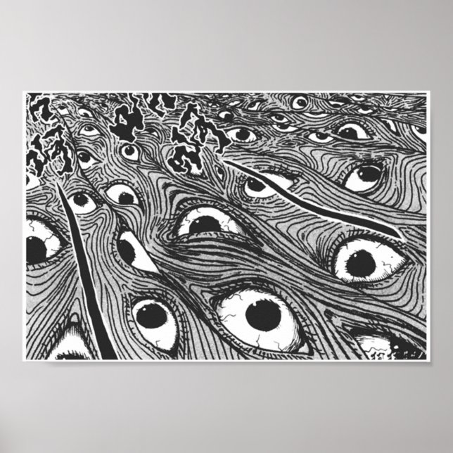 Poster Junji Ito Eyes (Devant)