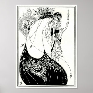 Poster Jupe Aubrey Beardsley Peacock