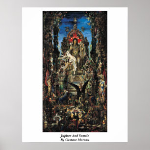 Poster Jupiter And Semele By Gustave Moreau