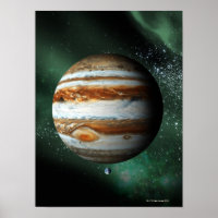 Jupiter et comparaison de la Terre