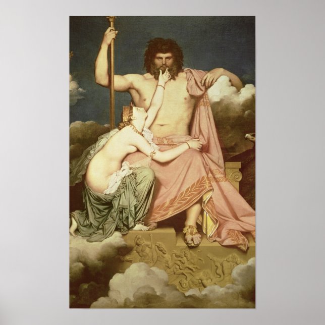 Poster Jupiter et Thetis, 1811 (Devant)