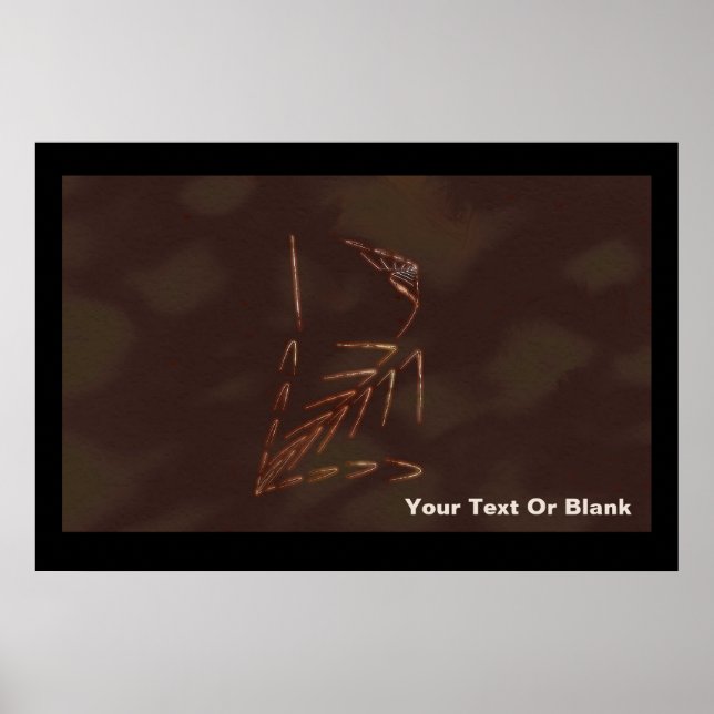 Poster Jurassic fossile (Devant)