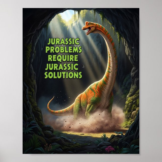 Poster Jurassic Problems (Devant)