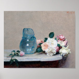 Poster Jus de rose et de verre, Henri Fantin-Latour