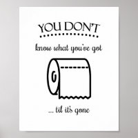Jusqu'à ce qu'il est parti Toilette Papier Drôle S
