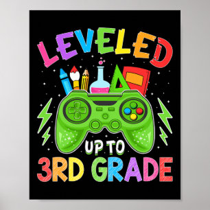 Poster Jusqu'À La 3E Classe Gamer Retour À L'École Premiè