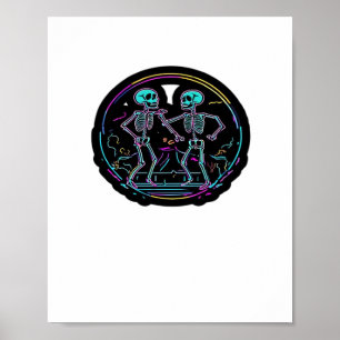 Poster Jusqu'à la mort Faites-nous la fête Skeleton Dance