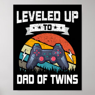 Poster Jusqu'À Papa De Jeu Joueur Vidéo Twins Jeu