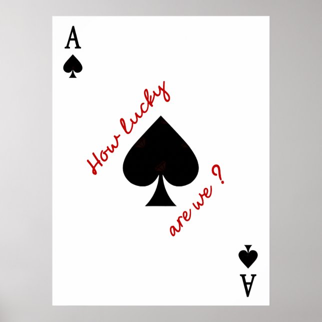 Poster Jusqu'à quel point sommes-nous chanceux - Trendy J (Devant)