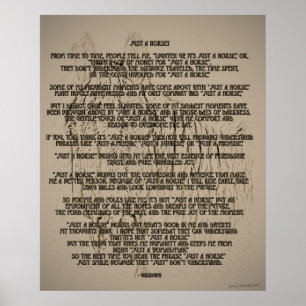 Poster Just A Horse