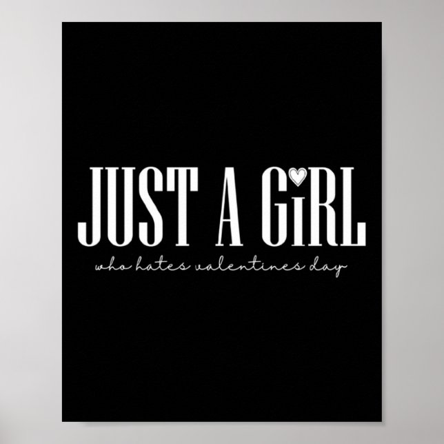 Poster Just Girl Who Hates Valentines Day Single  (Devant)