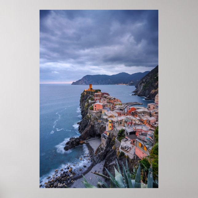 Poster Juste après le coucher du soleil | Vernazza, Cinqu (Devant)
