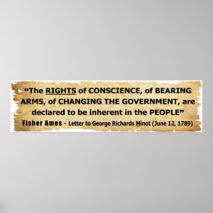 Poster Juste de citation de Fisher Ames des personnes