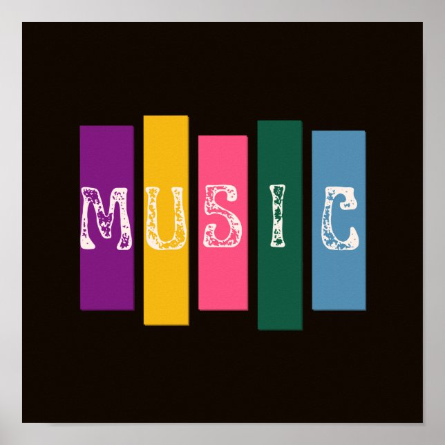 POSTER JUSTE DE LA MUSIQUE (Devant)