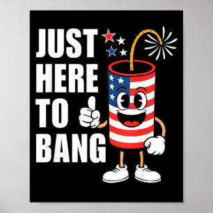 Poster Juste ici pour exploser la fusée de feu d'artifice