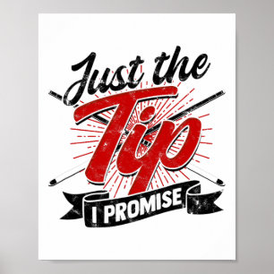 Poster Juste Le Conseil Que Je Promets - Drôle Billard Ho