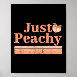 Poster Juste Peachy Été Fruit Retro Graphisme